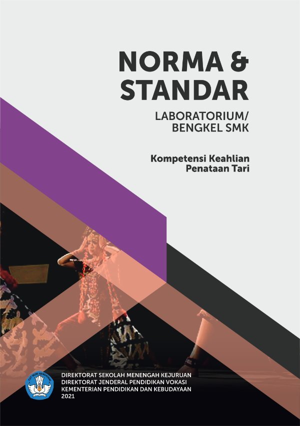 Sampul Norma dan standar laboratorium/bengkel SMK kompetensi keahlian penataan tari