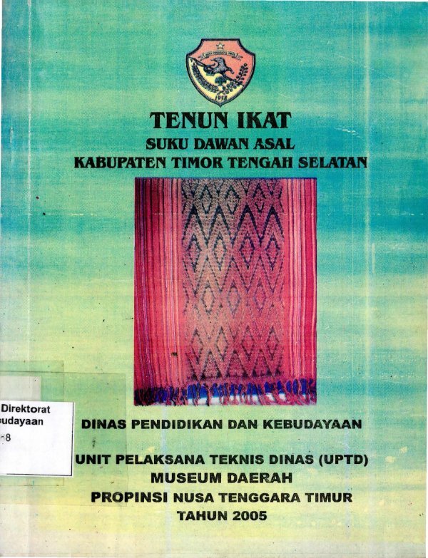 Sampul Tenun ikat suku Dawan asal Kabupaten Timor Tengah Selatan