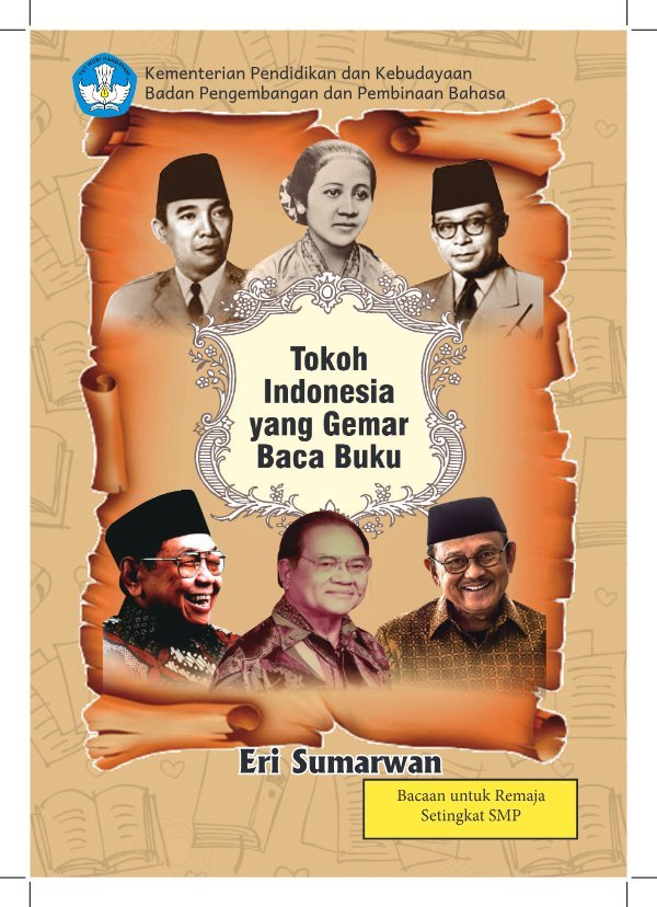 Sampul Tokoh Indonesia yang gemar baca buku