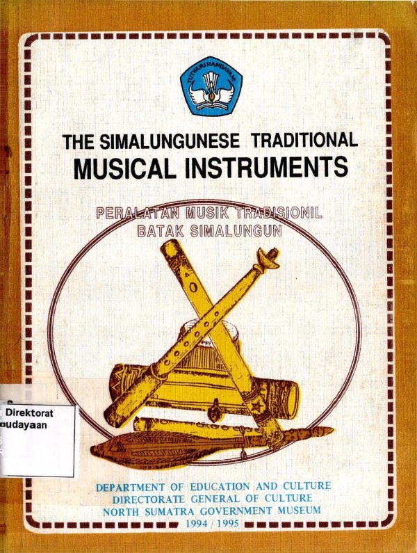Sampul The Simalungunese traditional musical instruments