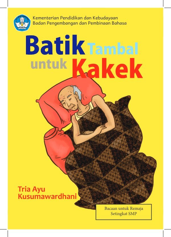 Sampul Batik tambal untuk kakek