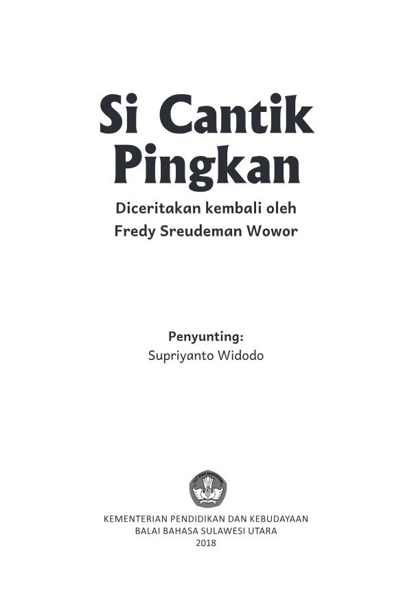 Sampul Si cantik Pingkan