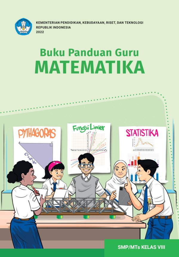 Sampul Buku Panduan Guru Matematika untuk SMP/MTs Kelas VIII