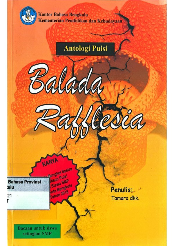 Sampul Antologi puisi balada rafflesia