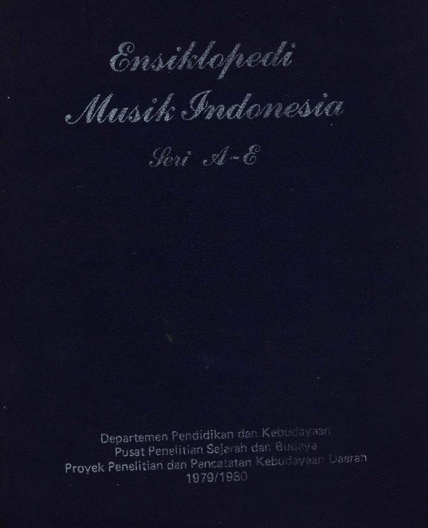Sampul Ensiklopedi musik indonesia seri a-e