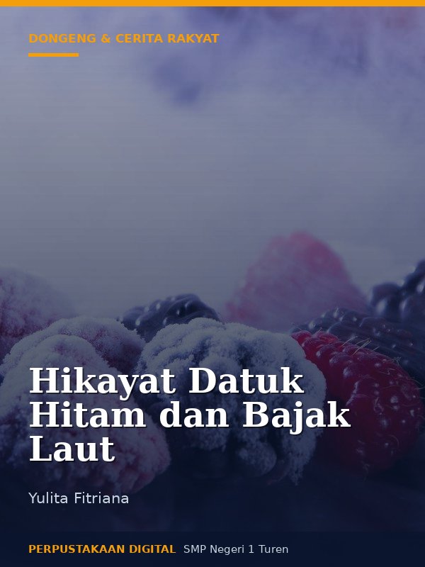 Sampul Hikayat Datuk Hitam dan Bajak Laut