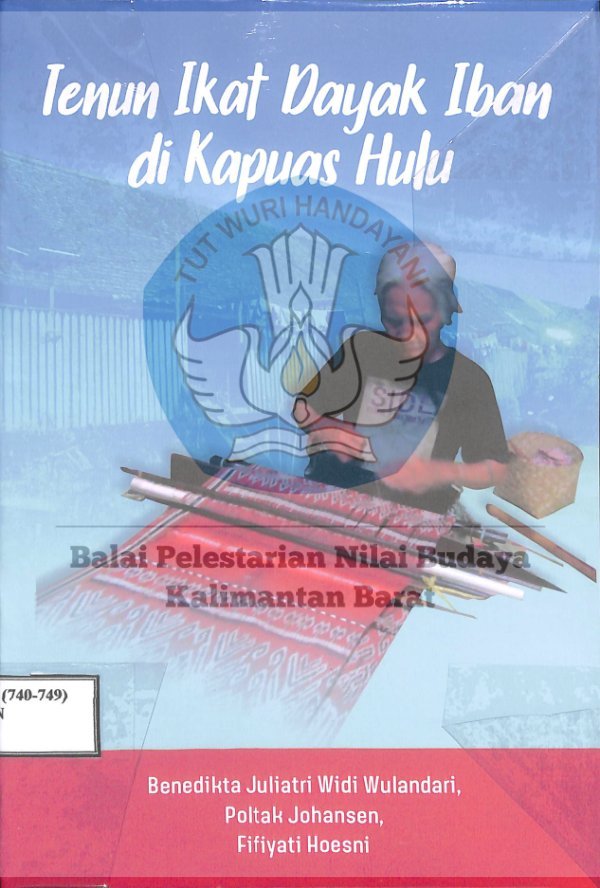 Sampul Tenun ikat Dayak Iban di Kapuas Hulu