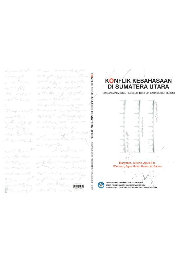 Sampul Konflik kebahasaan di Sumatera Utara