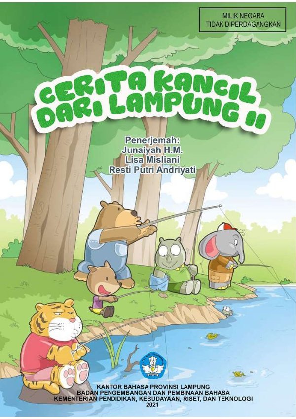 Sampul Cerita kancil dari Lampung II