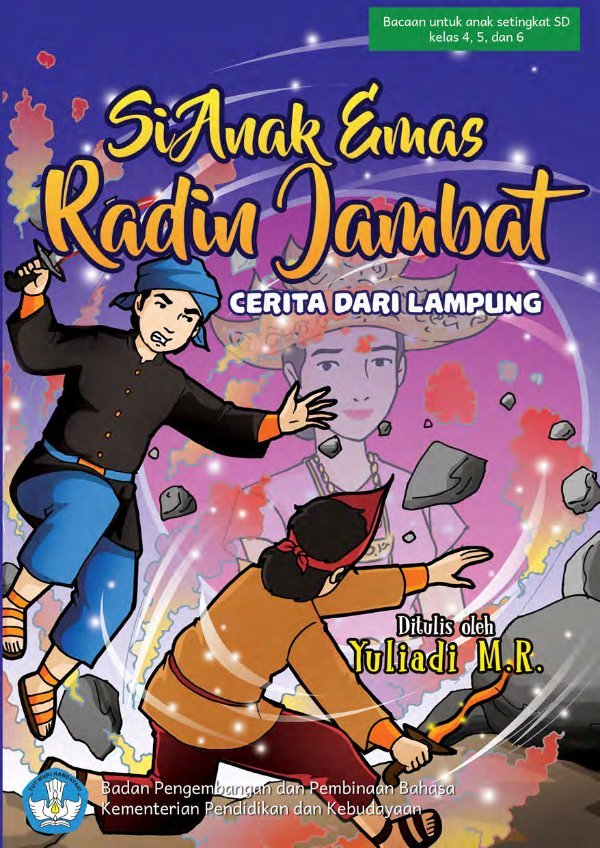 Sampul Si Anak Emas Radin Jambat