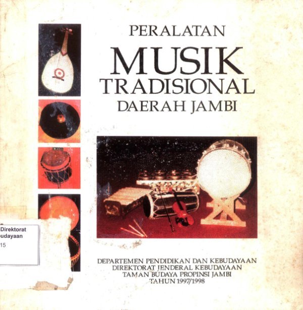Sampul Peralatan musik tradisional daerah Jambi
