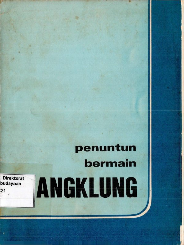 Sampul Penuntun bermain angklung