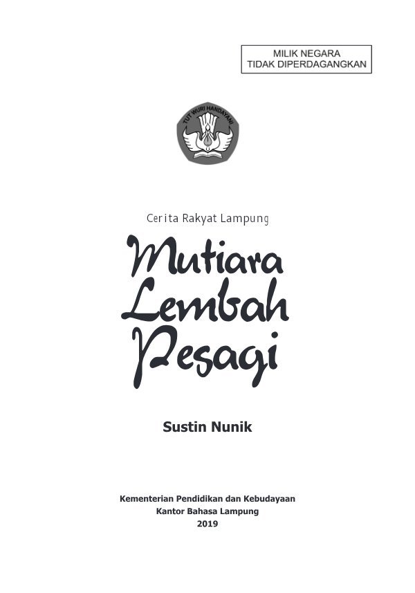 Sampul Mutiara Lembah Pesagi