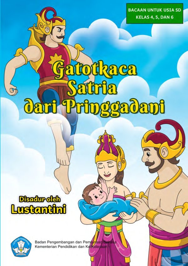 Sampul Gatotkaca Satria dari Pringgodani
