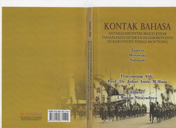 Sampul Kontak Bahasa Antarkomunitas Multi Etnik dalam Menciptakan Keharmonisan di Kabupaten Parigi Moutong