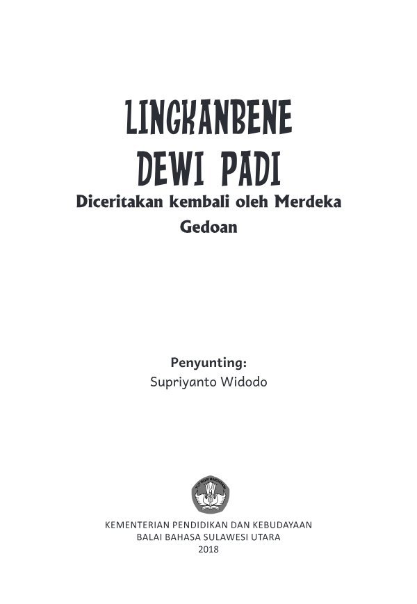 Sampul Lingkabene Dewi Padi