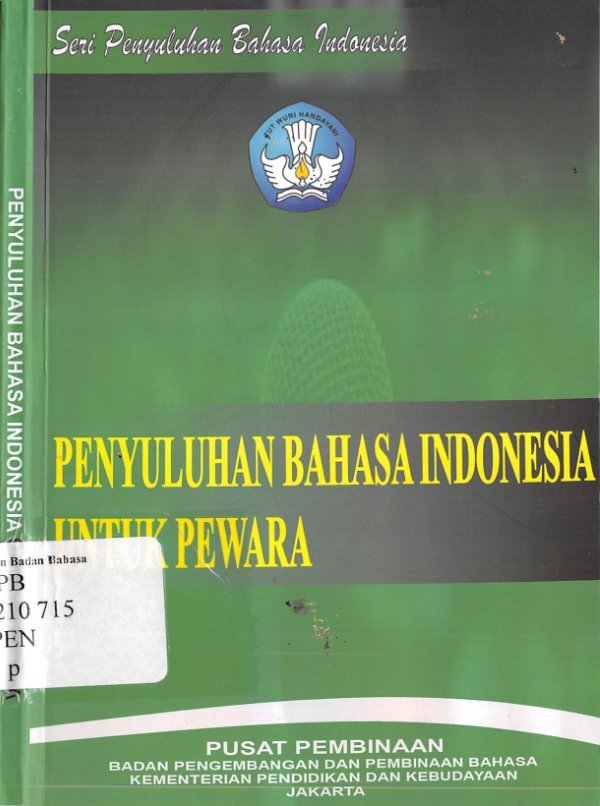 Sampul Bahasa Indonesia untuk pewara