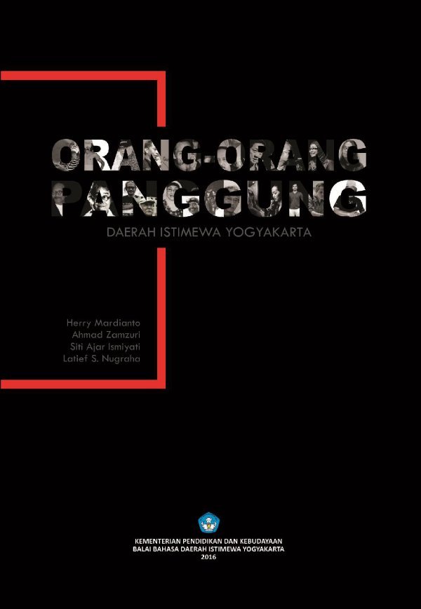 Sampul Orang-Orang Panggung Daerah Istimewa Yogyakarta