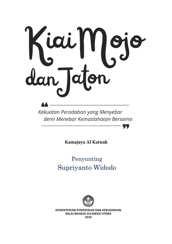 Sampul Kiai Mojo dan Jaton