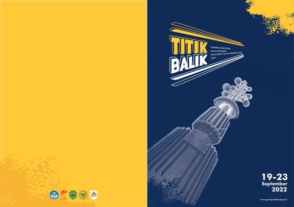 Sampul Titik balik pameran seni rupa dalamm rangka temu karya taman budaya XXI 2022