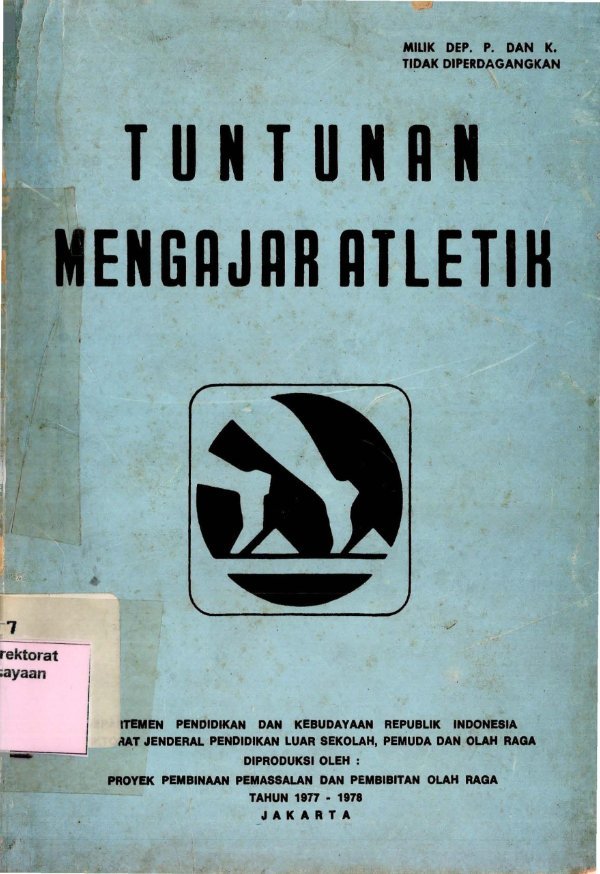 Sampul Tuntunan mengajar atletik