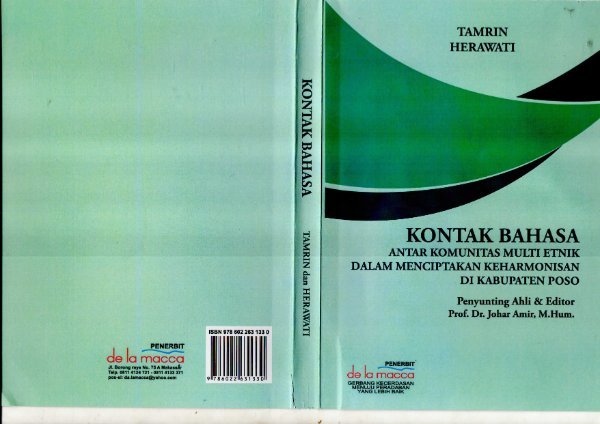 Sampul Kontak Bahasa Antar Komunitas Multi Etnik dalam Menciptakan Keharmonisan d Kabuapten Poso