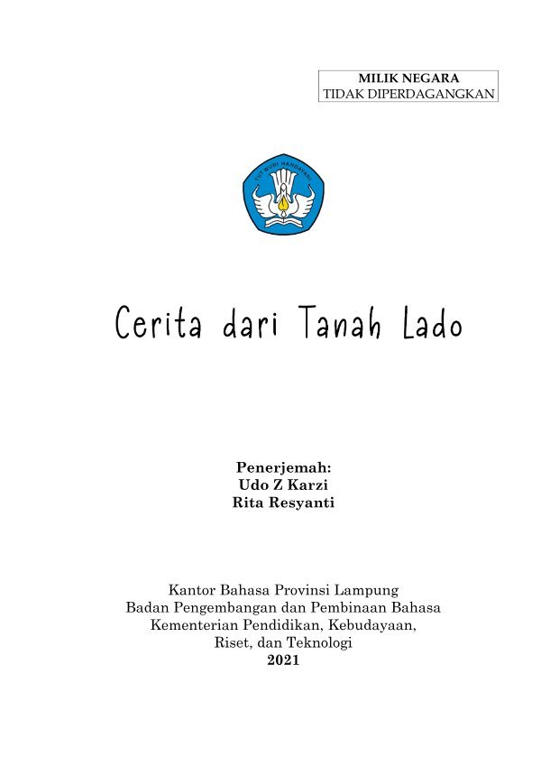 Sampul Cerita dari Tanah Lado