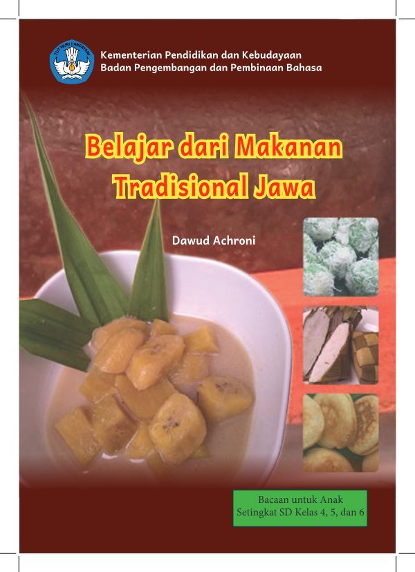 Sampul Belajar dari makanan tradisional Jawa