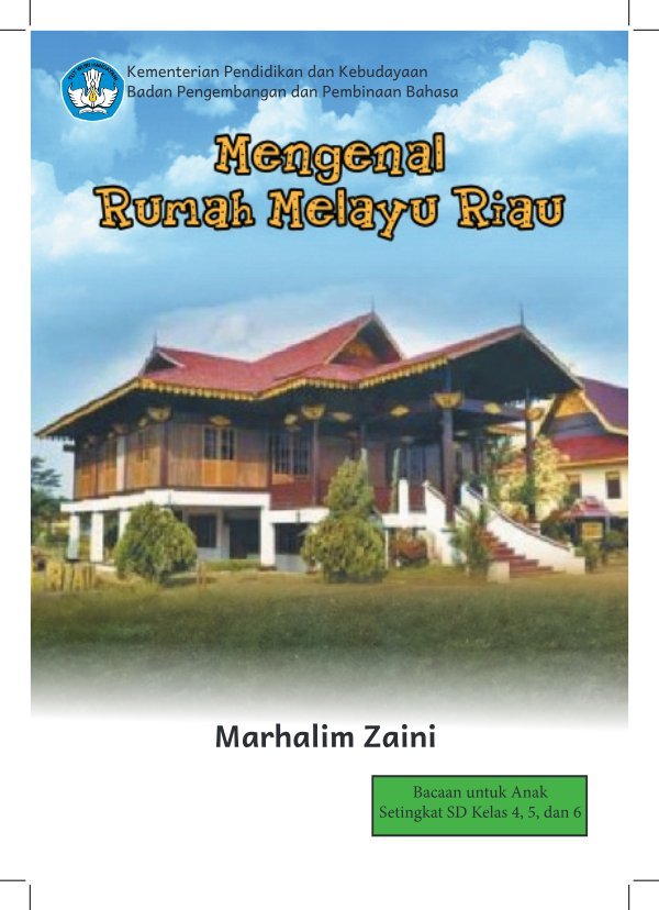 Sampul Mengenal rumah melayu Riau