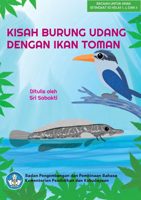 Sampul Kisah Burung Udang dengan Ikan Toman