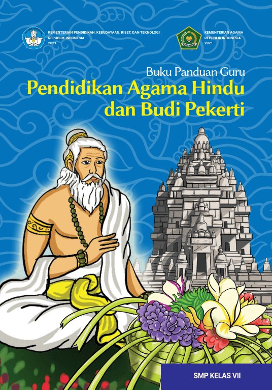 Sampul Buku Panduan Guru Pendidikan Agama Hindu dan Budi Pekerti untuk SMP Kelas VII