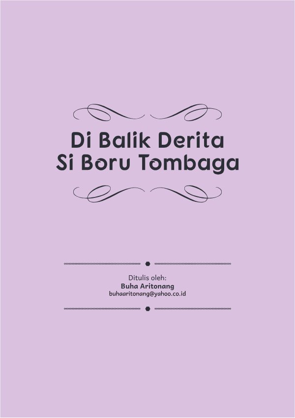 Sampul Di balik derita Si Boru Tombaga