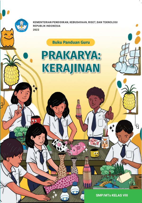 Sampul Buku Panduan Guru Prakarya: Kerajinan untuk SMP/MTs KELAS VIII