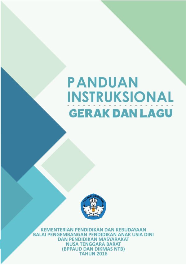 Sampul Panduan instruksional gerak dan lagu