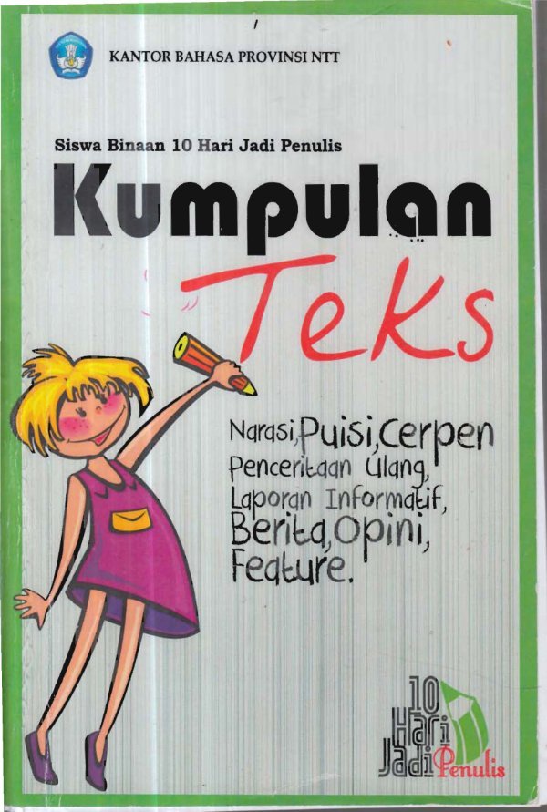 Sampul Siswa binaan 10 hari jadi penulis