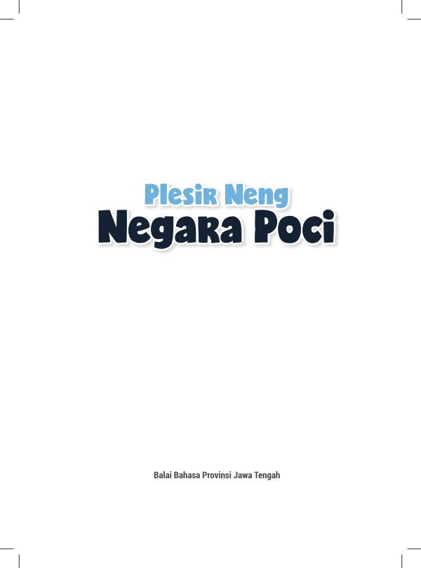 Sampul Plesir neng Negara poci