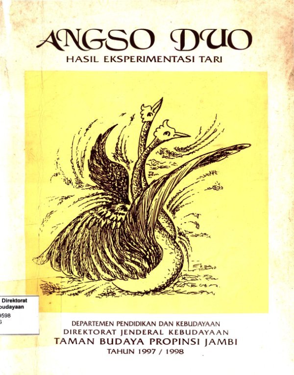 Sampul Angso Duo hasil eksperimentasi tari