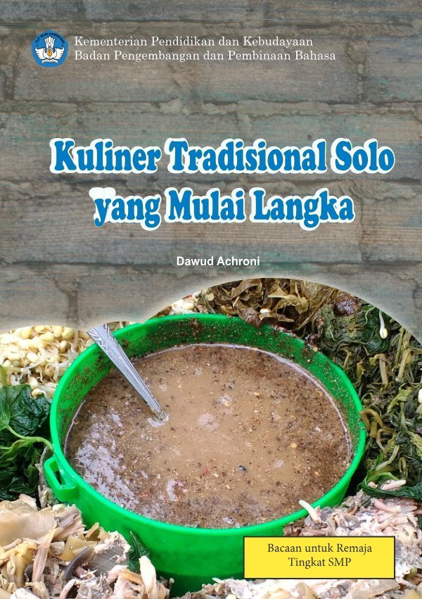 Sampul Kuliner tradisional Solo yang mulai langka