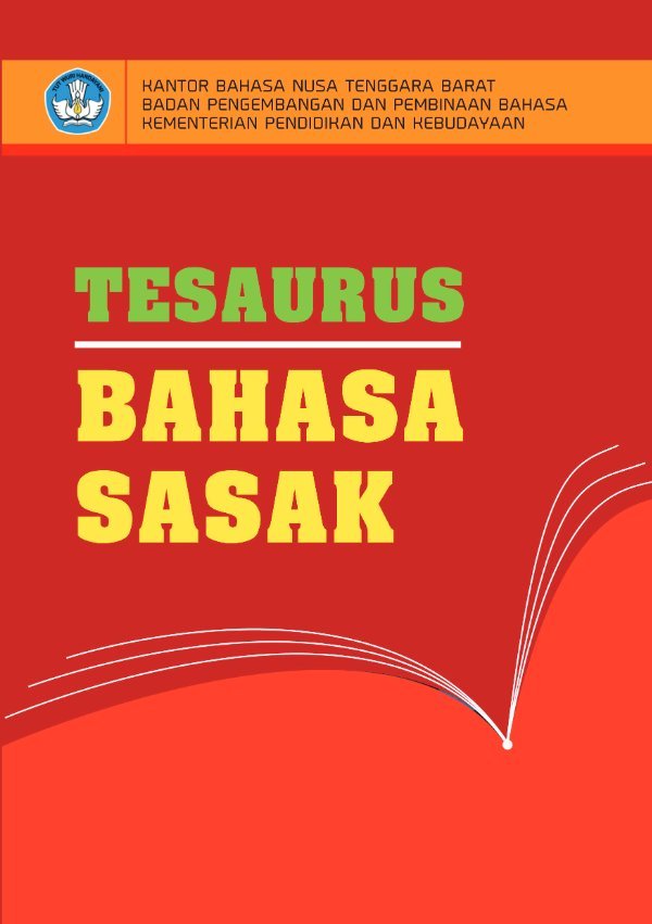 Sampul Tesaurus bahasa Sasak