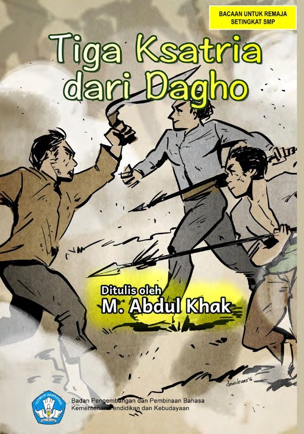 Sampul Tiga Ksatria Dari Dagho