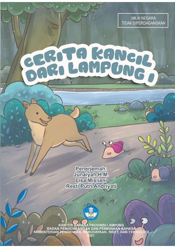 Sampul Cerita kancil dari Lampung I