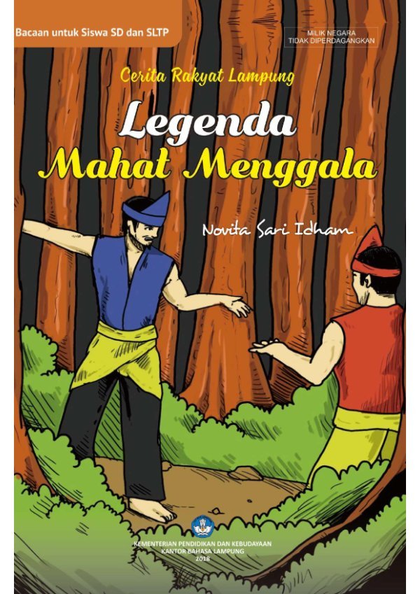 Sampul Legenda mahat Menggala