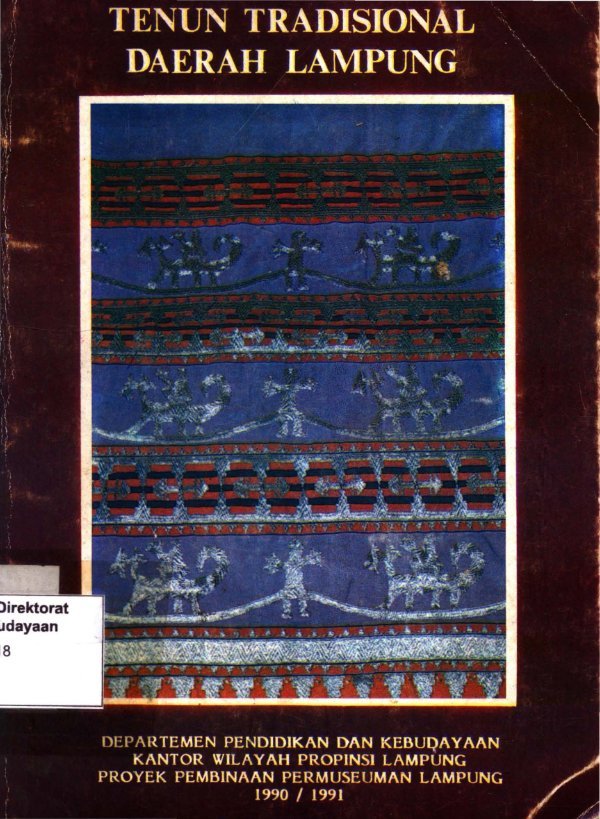 Sampul Tenun tradisional daerah Lampung