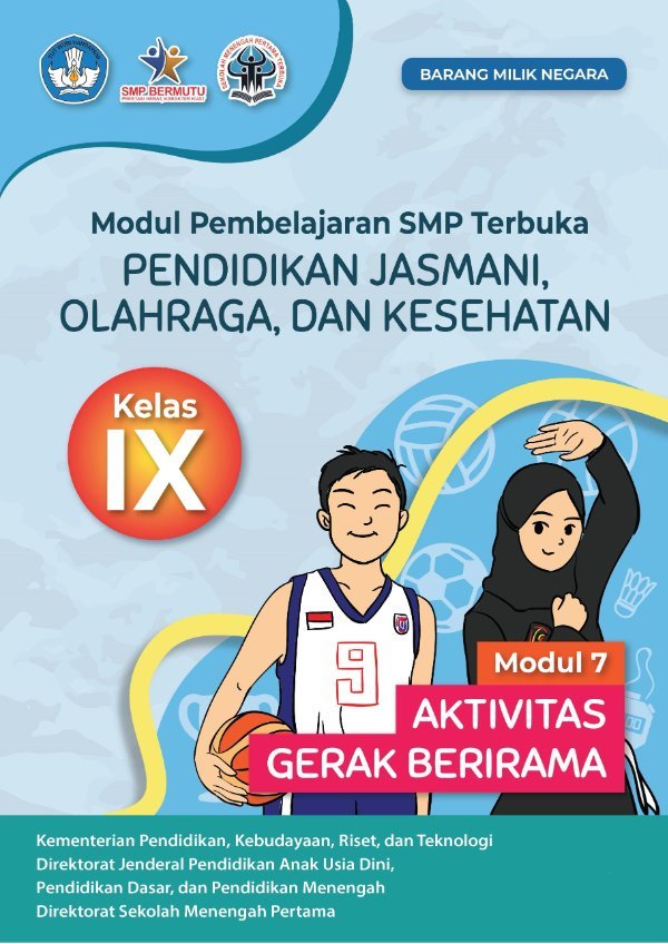 Sampul Modul pembelajaran SMP Terbuka Pendidikan Jasmani, Olahraga Dan Kesehatan kelas IX, modul 7: aktivitas gerak berirama
