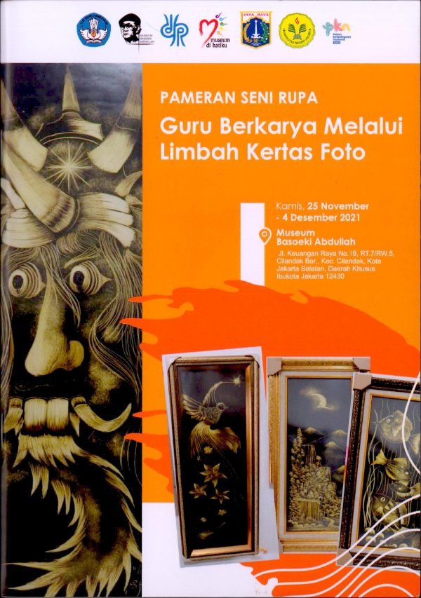 Sampul Pameran senirupa guru berkarya melalui melalui limbah kertas foto