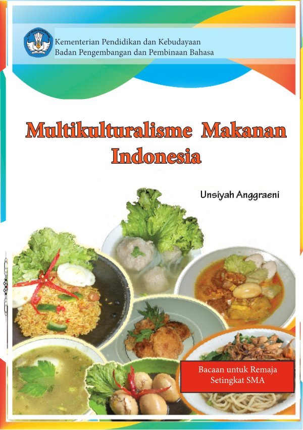 Sampul Multikulturalisme makanan Indonesia