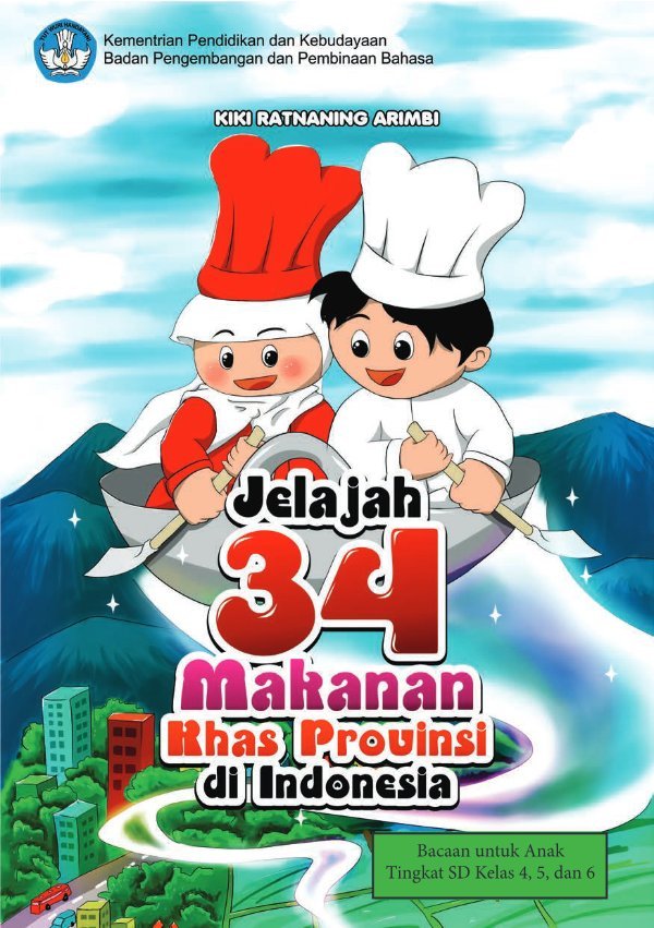 Sampul Jelajah 34 makanan khas provinsi di Indonesia